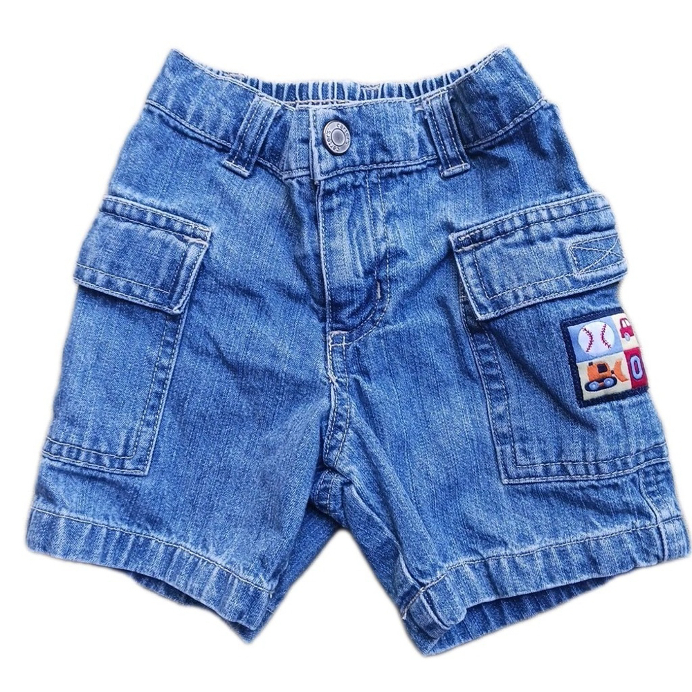 Carter's Baby Boy Baseball Jean Shorts 3 Month